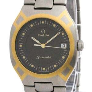 OMEGA Seamaster Polaris 18K Gold Steel Mens Watch 396.1022 Polished